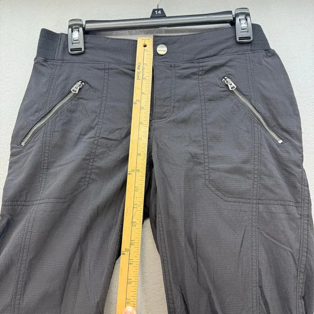 Athleta Joggers Women's 8 Black Cargo Athleisure Preppy Fitness Wear Casual - Picture 11 of 13